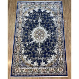 Турецкий Ковер Для Медальон Дизайн 30573 Синий
